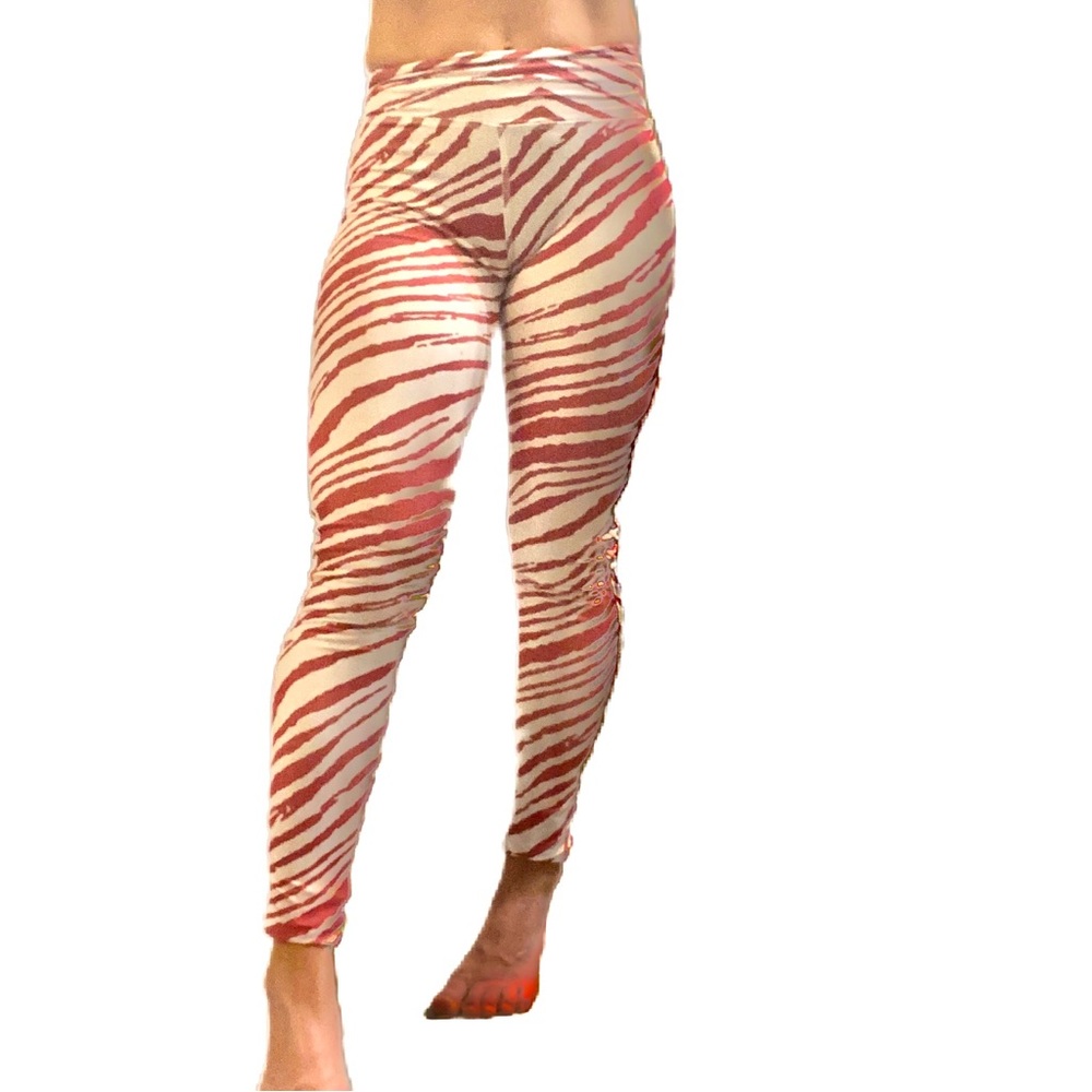 Zubaz Women's Zebra Print Legging Spandex Pants
